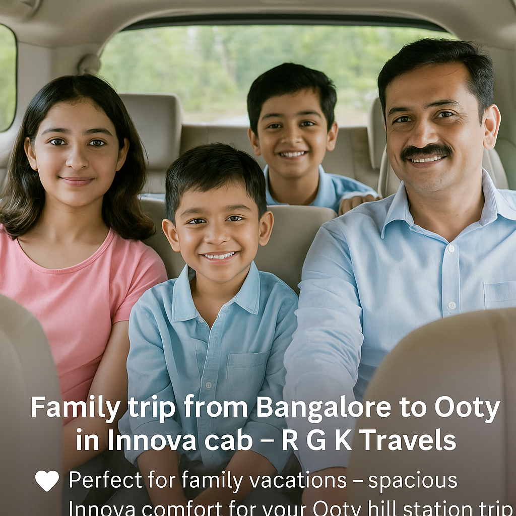 Family trip from Bangalore to Ooty in Innova cab