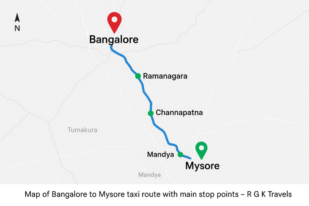  Bangalore to Mysore taxi trip