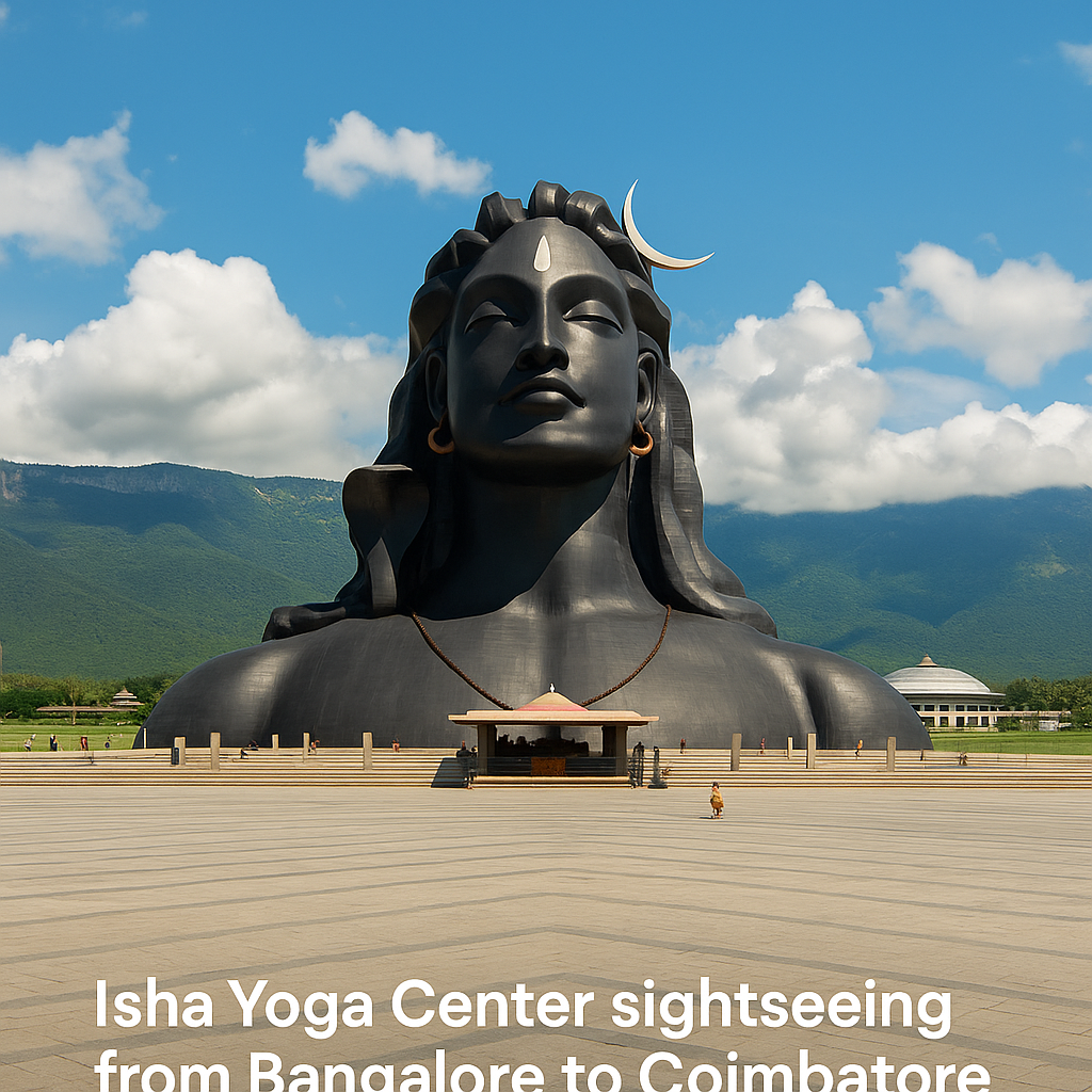 Isha Yoga Center sightseeing from Bangalore to Coimbatore cab service