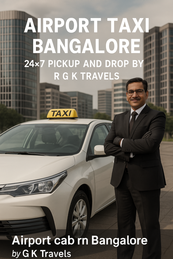 Airport pickup cab Bangalore – Professional driver with R G K Travels